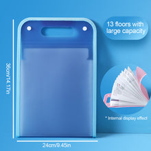 Load image into Gallery viewer, File Folder Multi-pages 13 Pockets Large Capacity Vertical Expandable Bag Paper Document Accordion File Organizer