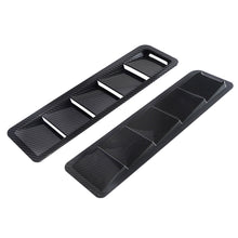 Load image into Gallery viewer, 2pcs Universal Car Front Bonnet Vents Hood Cover Carbon Fiber Black Hood Cooling Panel Decoration Exterior Accessories