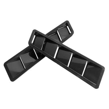 Load image into Gallery viewer, 2pcs Universal Car Front Bonnet Vents Hood Cover Carbon Fiber Black Hood Cooling Panel Decoration Exterior Accessories