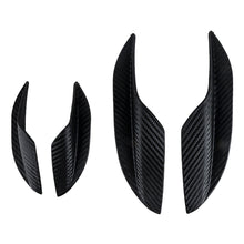 Load image into Gallery viewer, 4Pcs Car Front Bumper Lip Spoilers Carbon Fiber Fins Styling Splitter Canards Valence Decorative Stickers Auto Exterior Parts