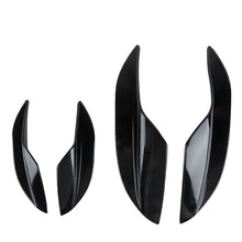Load image into Gallery viewer, 4Pcs Car Front Bumper Lip Spoilers Carbon Fiber Fins Styling Splitter Canards Valence Decorative Stickers Auto Exterior Parts