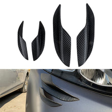 Load image into Gallery viewer, 4Pcs Car Front Bumper Lip Spoilers Carbon Fiber Fins Styling Splitter Canards Valence Decorative Stickers Auto Exterior Parts
