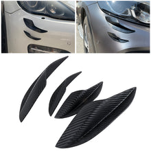 Load image into Gallery viewer, 4Pcs Car Front Bumper Lip Spoilers Carbon Fiber Fins Styling Splitter Canards Valence Decorative Stickers Auto Exterior Parts