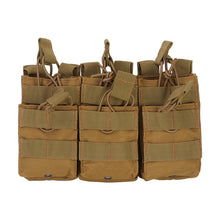 Load image into Gallery viewer, Tactical Triple Magazine Pouch Double-Layer Molle Pouch Mag Pouches Cartridge Holder for M4 M14 M16 AK AR Hunting Accessories