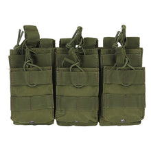 Load image into Gallery viewer, Tactical Triple Magazine Pouch Double-Layer Molle Pouch Mag Pouches Cartridge Holder for M4 M14 M16 AK AR Hunting Accessories