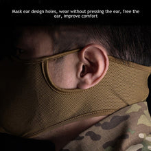 Load image into Gallery viewer, Outdoor Tactical Shooting Mask Detachable Silicone Breathable Elastic Soft Mask Free Ears Face Protective Airsoft Combat Mask-M/L
