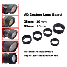Load image into Gallery viewer, Tactical Hunting Weapon light LED Flashlight AD Custom Lens Guard for M300 M600 X300 X300V Protector MRO SRO 26MM 28MM 30MM 38MM