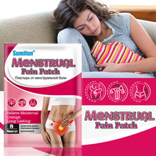 Load image into Gallery viewer, 8pcs/pack Menstrual Pain Patches Soothing Long-lasting Pain Relief Spontaneous Hot Patches Menstrual Care