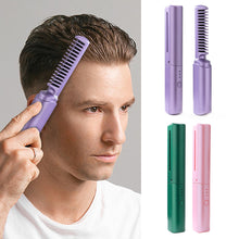 Load image into Gallery viewer, USB Charging Portable Mini Hair Straightener Curling Iron Adjustable Temperature Dual-purpose Hair Straightener Hair Style Tool