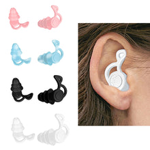 Load image into Gallery viewer, Silicone Anti-Noise Earplugs Soft Reusable Outdoor Travel Noise Reduction Earplugs Sound Insulation Sleeping Earplugs