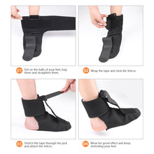 Load image into Gallery viewer, Comfortable Skin-friendly Foot Drop Orthosis Plantar Fascia Stretching Foot Ankle Fixation Support Adjustable Orthosis Foot Care
