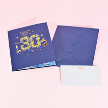 Load image into Gallery viewer, 3D Pop Up Anniversary Card 1st 10 21 30 60 Number Figure Greeting Cards for Birthday Wedding