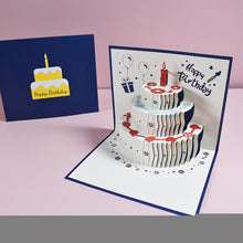 Load image into Gallery viewer, 3D Pop Up Birthday Card for Kids Boy Girl Baby Shower First Birthday Party Greeting Cards Postcards Gifts with Envelope For Family Friends Lover
