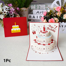 Load image into Gallery viewer, 3D Pop Up Birthday Card for Kids Boy Girl Baby Shower First Birthday Party Greeting Cards Postcards Gifts with Envelope For Family Friends Lover
