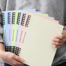 Load image into Gallery viewer, 160 Pages B5/A5 Coil Spiral Loose-leaf Notebook Journals Morandi Basic Diary Weekly Planner Book School Office Stationery