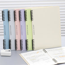 Load image into Gallery viewer, 160 Pages B5/A5 Coil Spiral Loose-leaf Notebook Journals Morandi Basic Diary Weekly Planner Book School Office Stationery