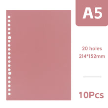 Load image into Gallery viewer, A5 Retro Color DIY Loose-leaf Notebook Accessories Creative Detachable Assembly 20 Holes Loose-leaf Ring Loose-leaf Cover Page Book