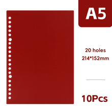 Load image into Gallery viewer, A5 Retro Color DIY Loose-leaf Notebook Accessories Creative Detachable Assembly 20 Holes Loose-leaf Ring Loose-leaf Cover Page Book
