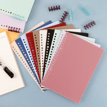 Load image into Gallery viewer, A5 Retro Color DIY Loose-leaf Notebook Accessories Creative Detachable Assembly 20 Holes Loose-leaf Ring Loose-leaf Cover Page Book