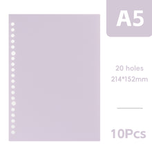 Load image into Gallery viewer, A5 Retro Color DIY Loose-leaf Notebook Accessories Creative Detachable Assembly 20 Holes Loose-leaf Ring Loose-leaf Cover Page Book