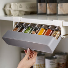 Load image into Gallery viewer, Kitchen Spice Rack Self-adhesive Wall-mounted Under-Shelf Seasoning Bottle Storage Rack Spice Organizer Kitchen Storage Rack