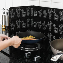 Load image into Gallery viewer, Aluminium Foil Kitchen Oil Anti Splatter Shield Guard Cooking Frying Oil Splash Screen Cover Foldable Scald Proof Board Wall Tile Protector