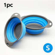 Load image into Gallery viewer, Collapsible Colander Silicone Folding Drain Basket Fruit Vegetable Washing Basket Foldable Strainer Kitchen Storage Tool