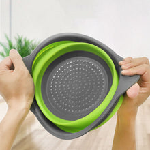 Load image into Gallery viewer, Collapsible Colander Silicone Folding Drain Basket Fruit Vegetable Washing Basket Foldable Strainer Kitchen Storage Tool