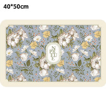Load image into Gallery viewer, Printed Dish Drying Mat Super Absorbent Coffee Drain Pad Tableware Draining Pad Quick Dry Rug Kitchen Dinnerware Placemat