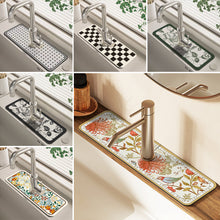 Load image into Gallery viewer, Sink Faucet Drain Pad Table Mat Toilet Diatom Mud Absorbent Pad Non-slip Anti-mildew Mat for Kitchen Countertop Dining