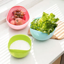Load image into Gallery viewer, Rice Sieve Plastic Colander Kitchen Drain Basket with Handles Rice Bowl Strainer Strainer Basket Sink Drain Kitchen Tools