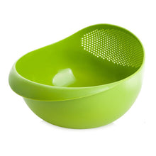Load image into Gallery viewer, Rice Sieve Plastic Colander Kitchen Drain Basket with Handles Rice Bowl Strainer Strainer Basket Sink Drain Kitchen Tools