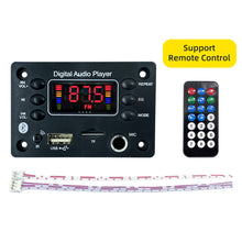 Load image into Gallery viewer, Car Audio DC 12V MP3 Bluetooth 5.0 WMA WAV APE Decoder Board Hands-free Microphone USB TF FM Radio Mp3 Music Player Speaker