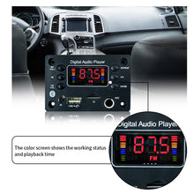 Load image into Gallery viewer, Car Audio DC 12V MP3 Bluetooth 5.0 WMA WAV APE Decoder Board Hands-free Microphone USB TF FM Radio Mp3 Music Player Speaker