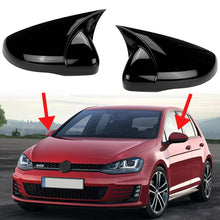 Load image into Gallery viewer, 2Pcs Car Door Side Mirror Covers Sides Rearview Cover For VW Volkswagen Golf 6 MK6 GTI GTD 2009-2013 ABS Auto Exterior Accessories