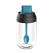 Load image into Gallery viewer, 250ml Nordic Style Glass Spice Jars Spoon Lid Integrated Transparent Seasoning Organizer Home Kitchen Storage Bottle