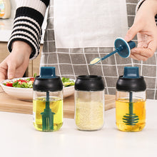Load image into Gallery viewer, 250ml Nordic Style Glass Spice Jars Spoon Lid Integrated Transparent Seasoning Organizer Home Kitchen Storage Bottle