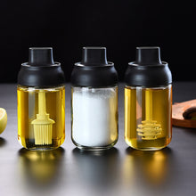 Load image into Gallery viewer, 250ml Nordic Style Glass Spice Jars Spoon Lid Integrated Transparent Seasoning Organizer Home Kitchen Storage Bottle