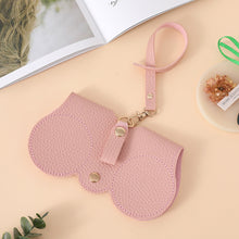 Load image into Gallery viewer, 1Pc Convenient Anti Pressure Glasses Bag PU Leather Spectacle Case Sunglasses Storage Hanging Bag Glasses Case Protective Cover