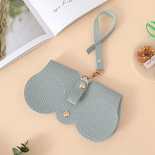 Load image into Gallery viewer, 1Pc Convenient Anti Pressure Glasses Bag PU Leather Spectacle Case Sunglasses Storage Hanging Bag Glasses Case Protective Cover