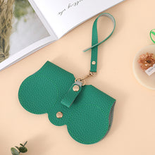 Load image into Gallery viewer, 1Pc Convenient Anti Pressure Glasses Bag PU Leather Spectacle Case Sunglasses Storage Hanging Bag Glasses Case Protective Cover