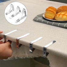 Load image into Gallery viewer, 6Pcs Tablecloth Clamps Stainless Steel Table Cover Clips Anti-Slip Table Cloth Holder Clip Wedding Table Cloth Cover Fix Clips