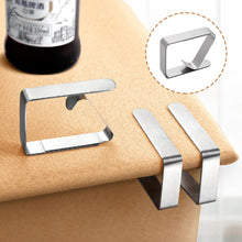 Load image into Gallery viewer, 1Pc Tablecloth Clamps Stainless Steel Table Cover Clips Anti-Slip Table Cloth Holder Clip Wedding Table Cloth Cover Fix Clips