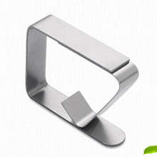 Load image into Gallery viewer, 1Pc Tablecloth Clamps Stainless Steel Table Cover Clips Anti-Slip Table Cloth Holder Clip Wedding Table Cloth Cover Fix Clips