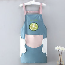Load image into Gallery viewer, 1Pc Waterproof Kitchen Apron Hand-wiping Oil-Proof Avocado Pattern Cooking Apron Chef Apron With Big Pocket Women Baking BBQ Accessories