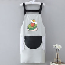Load image into Gallery viewer, 1Pc Waterproof Kitchen Apron Hand-wiping Oil-Proof Avocado Pattern Cooking Apron Chef Apron With Big Pocket Women Baking BBQ Accessories