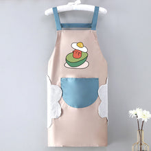 Load image into Gallery viewer, 1Pc Waterproof Kitchen Apron Hand-wiping Oil-Proof Avocado Pattern Cooking Apron Chef Apron With Big Pocket Women Baking BBQ Accessories