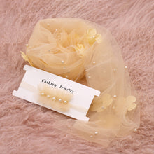 Load image into Gallery viewer, Newborn Baby Photography Props Long Wrap Chiffon Beads Flower Decoration DIY Photo Props Blanket with Headbands