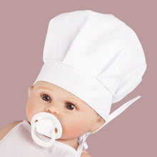Load image into Gallery viewer, Baby Chef Apron Hat Bib Newborn Photography Prop Set Cute Toddler Art Smock Costume Infant Burp Cloth Boy Girl Photo Accessories