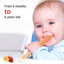 Load image into Gallery viewer, Baby Silicone Soft Spoon Training Feeding Spoons for Children Kids Tableware Infant Learning Eating Utensils